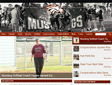 Tablet Screenshot of indeemustangsports.com